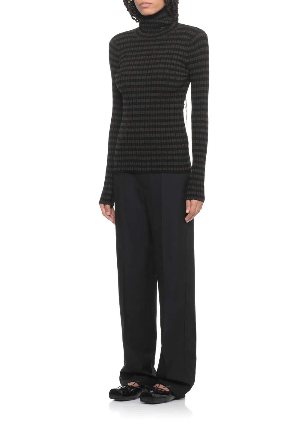 Ribbed Turtleneck Jumper