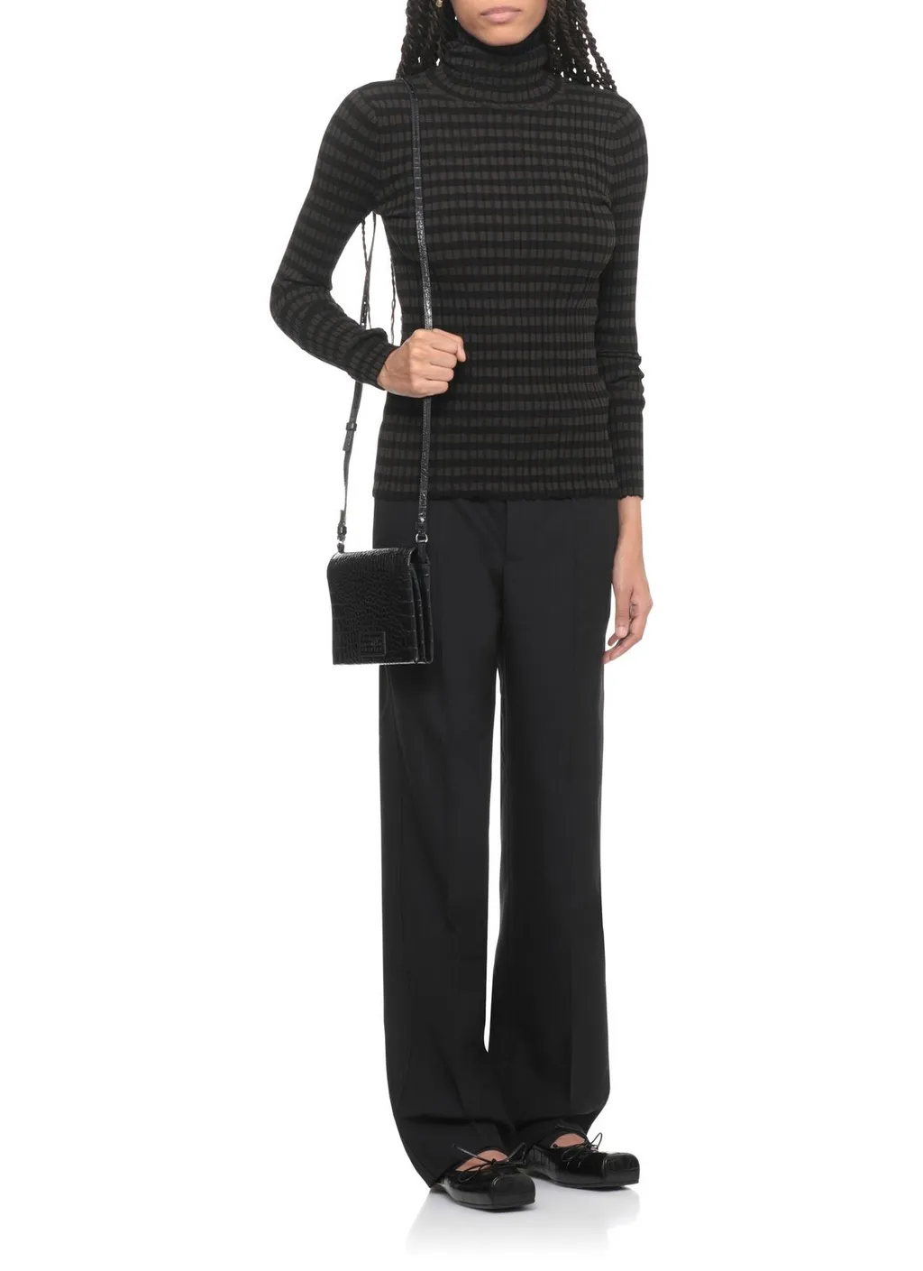 Ribbed Turtleneck Jumper