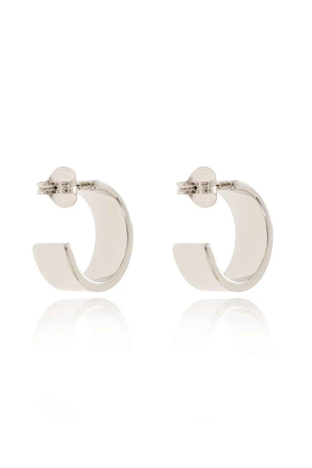 Logo Engraved Hoop Earrings