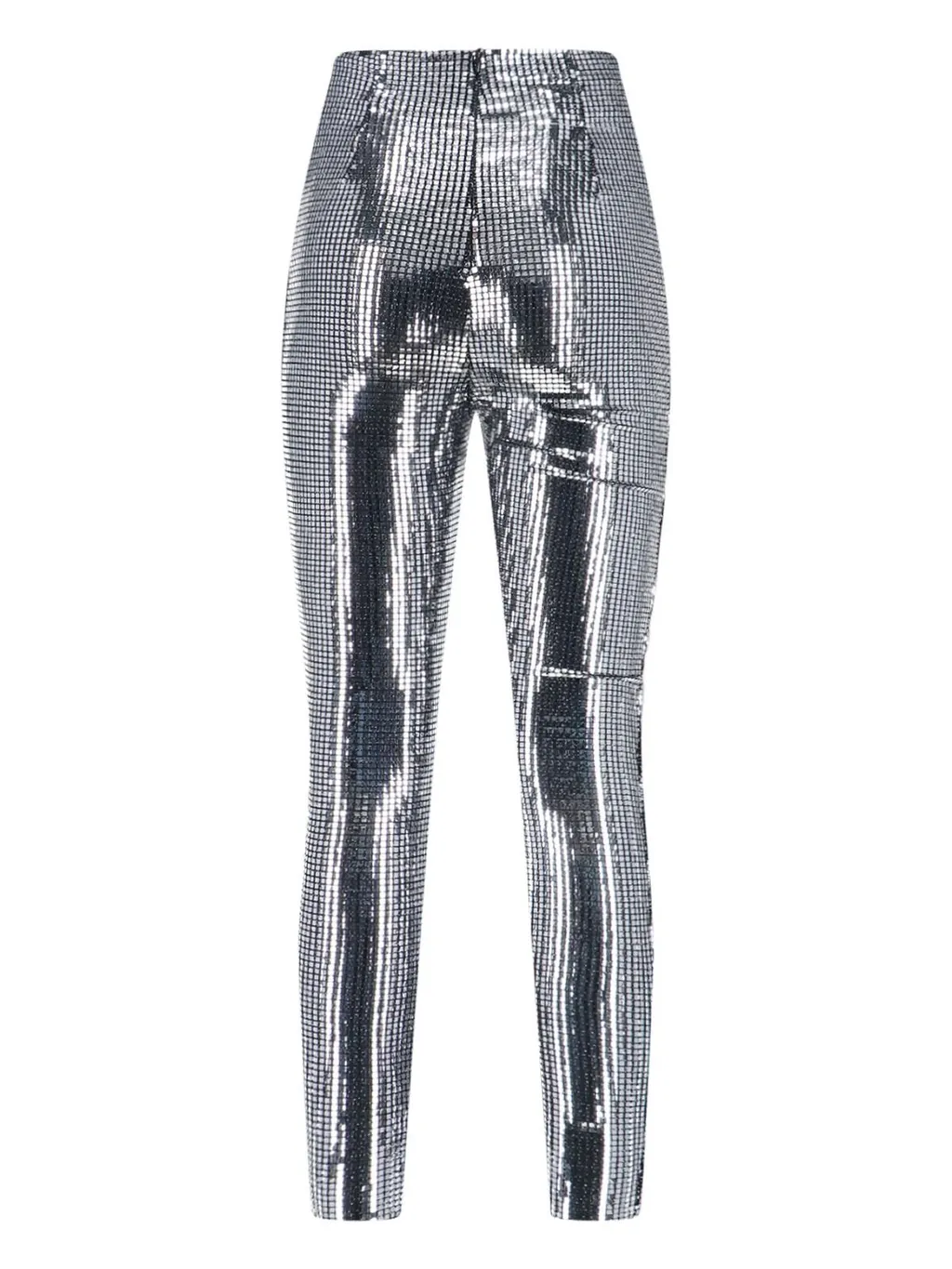 High-Waisted Sequinned Trousers