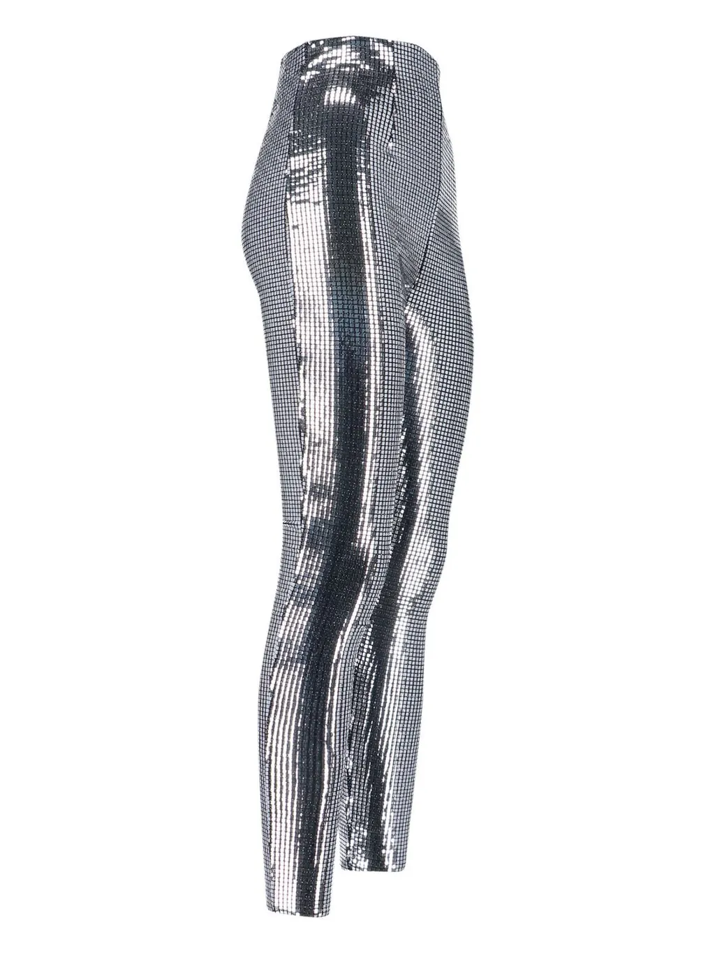 High-Waisted Sequinned Trousers