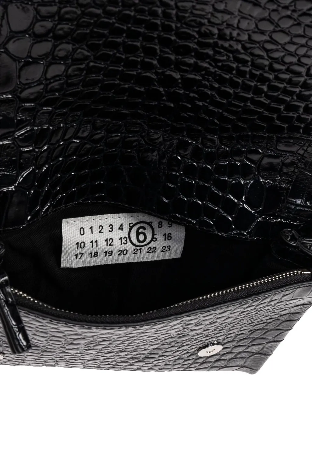 Embossed Logo Patch Shoulder Bag