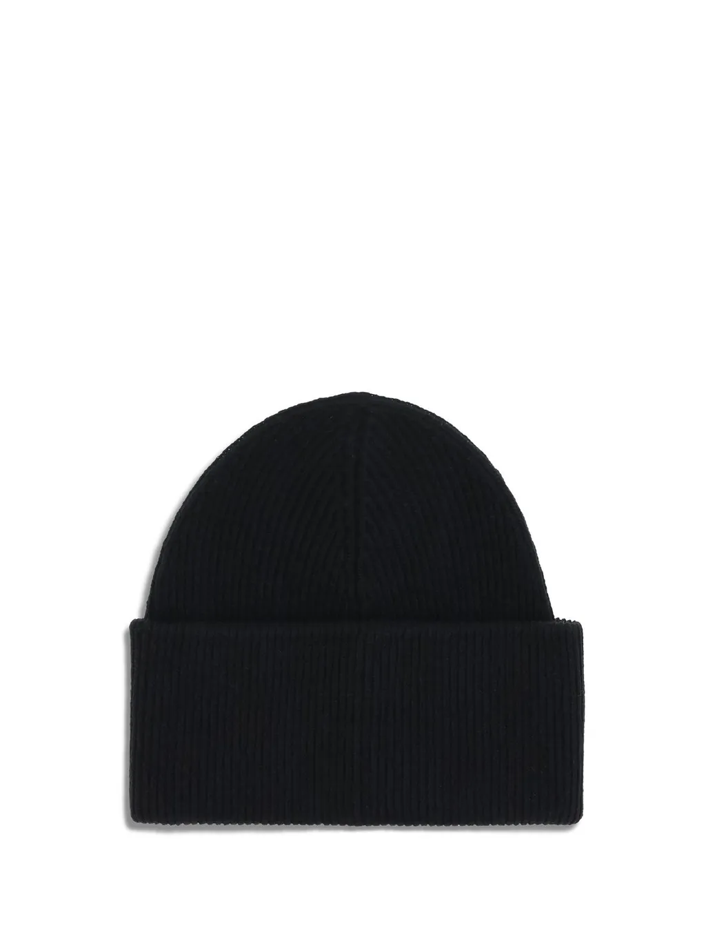 Logo Patch Ribbed Beanie