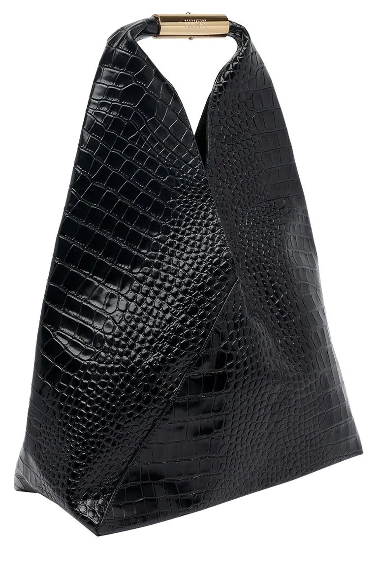 Japanese Embossed Medium Shoulder Bag