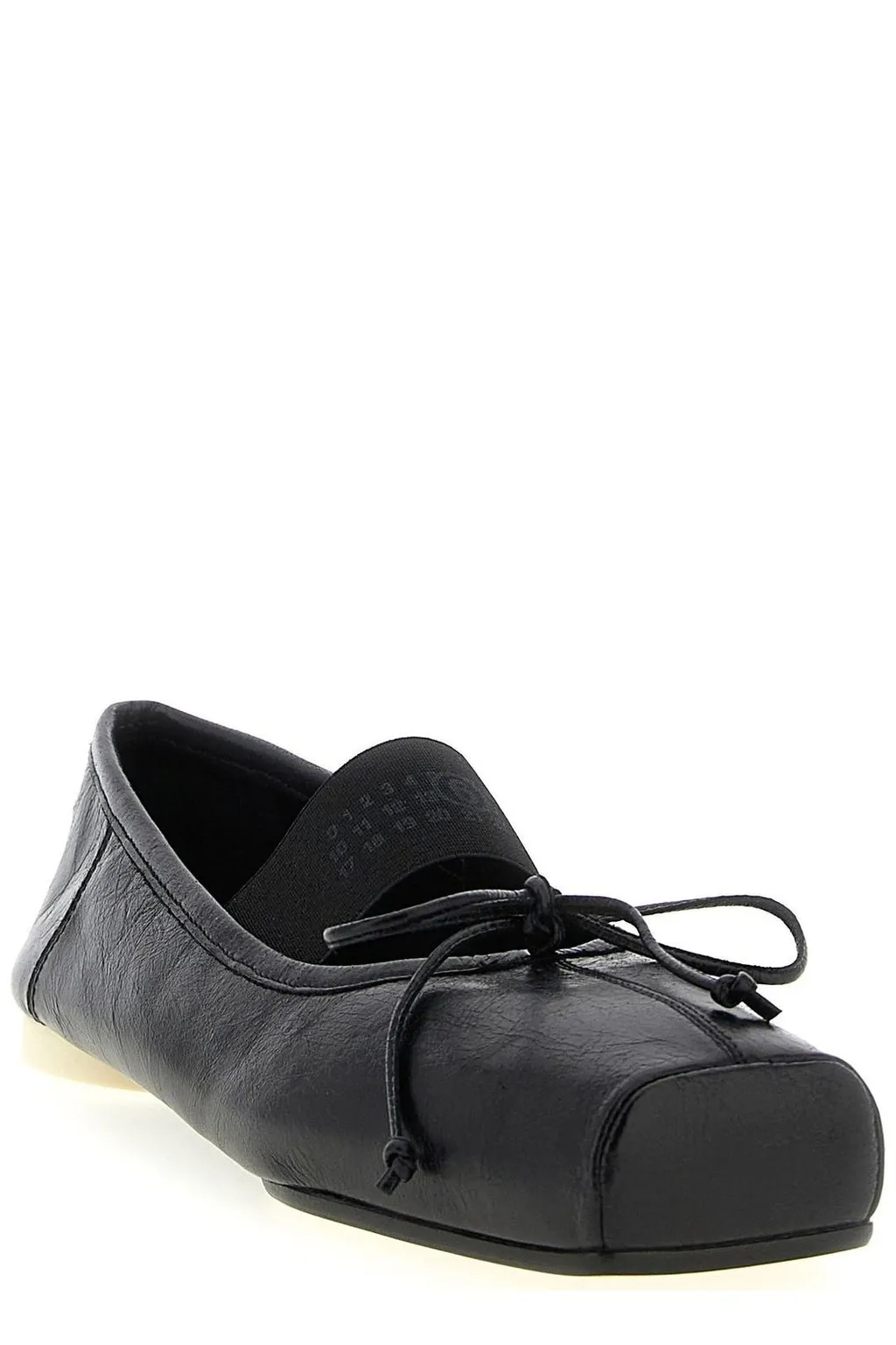 Tonal Stitch Bow Ballet Flats