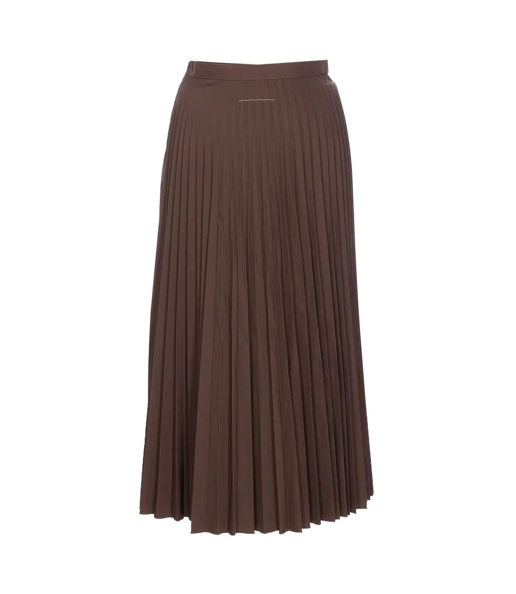 Pleated Midi Skirt