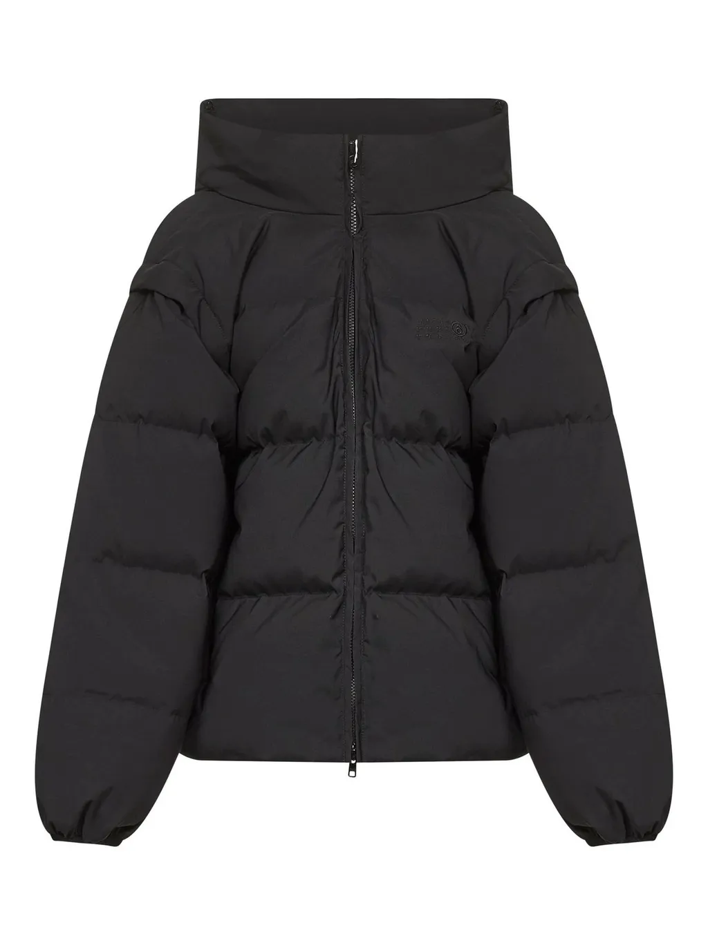Zip-Up Padded Bomber Jacket