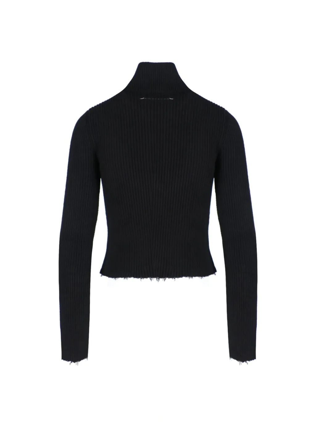 Ribbed-Knit Zipped Cardigan
