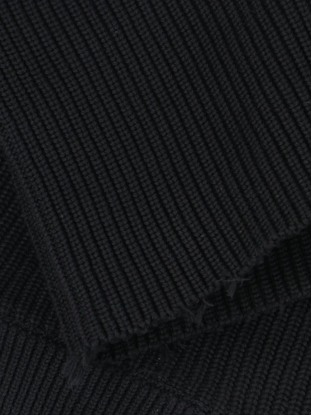 Ribbed-Knit Zipped Cardigan