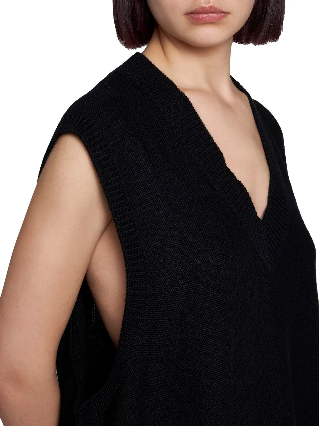 V-Neck Sleeveless Mini Dress