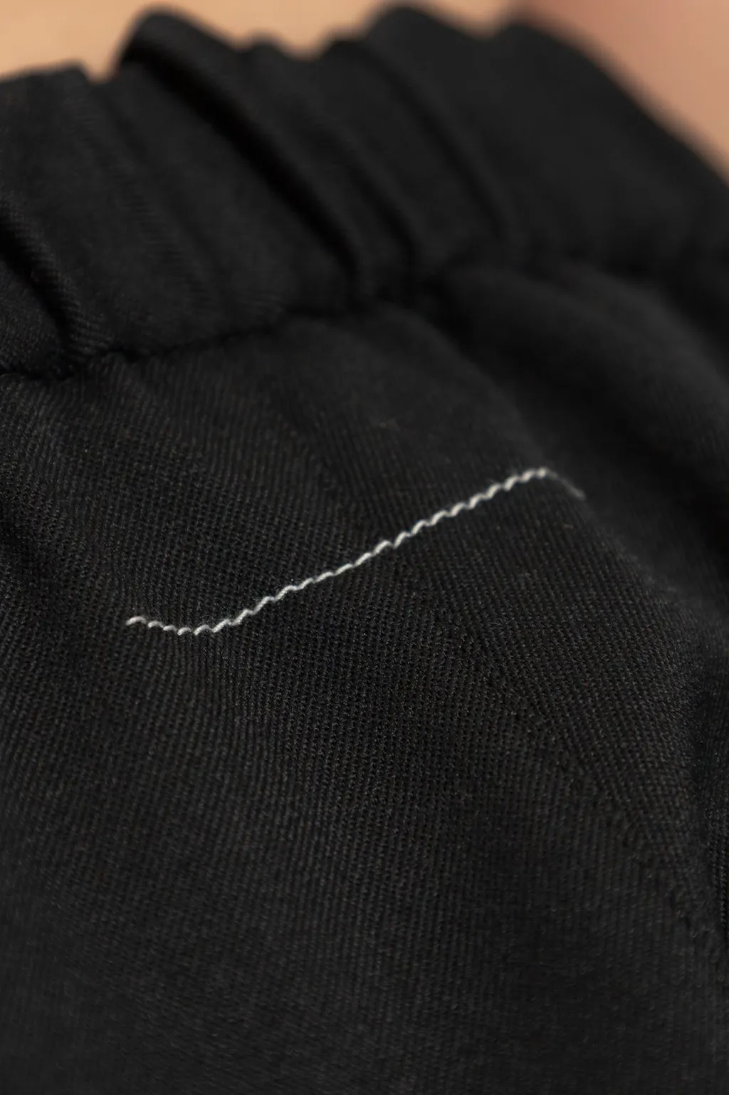 Drawstring Tapered Leg Trousers