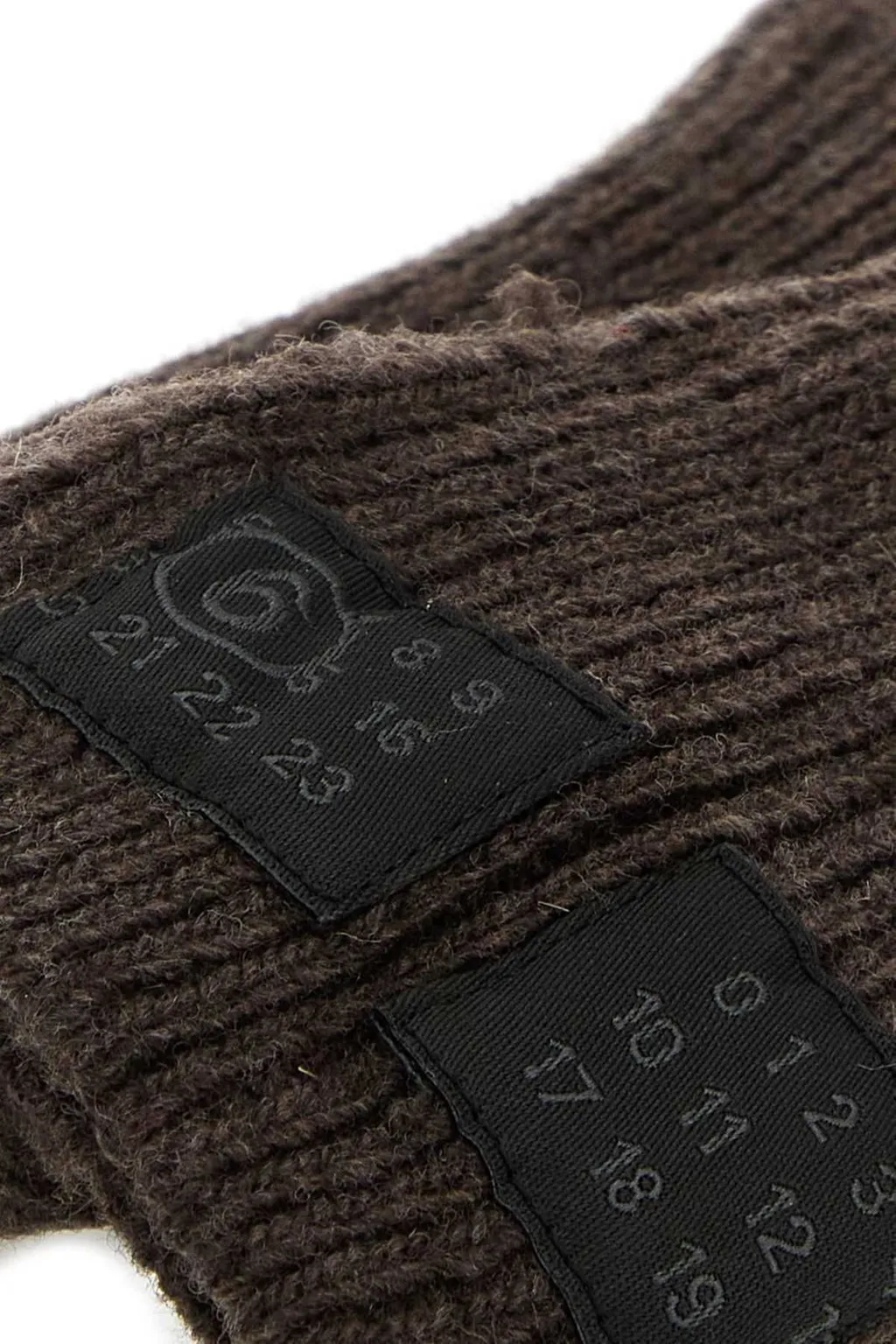 Logo Patch Distressed Gloves