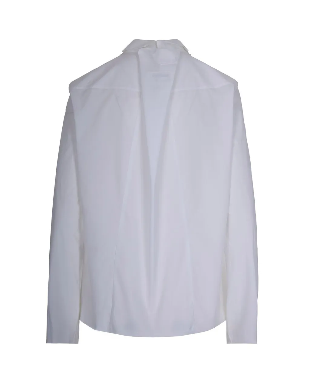 Buttoned Frayed-Hem Shirt