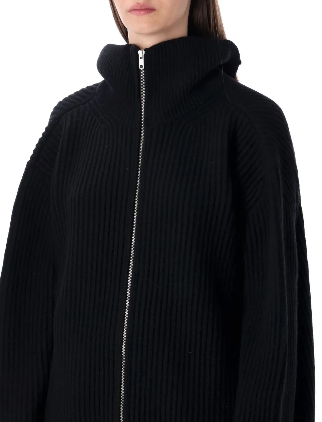 Ribbed Knit Cardigan Dress