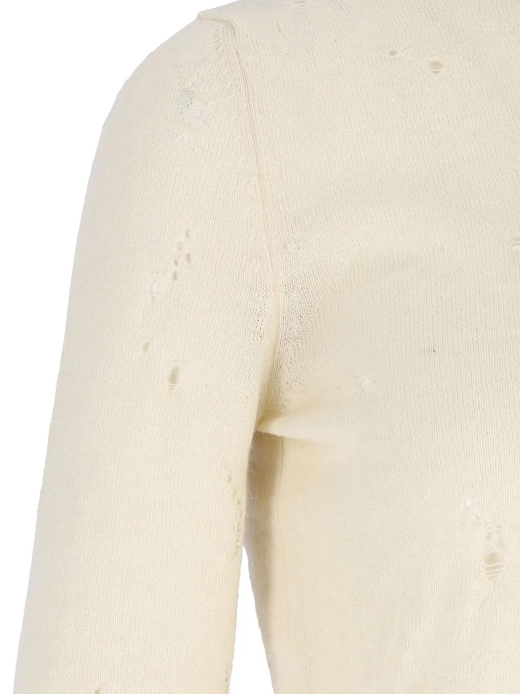 Numbers-Motif Distressed Jumper