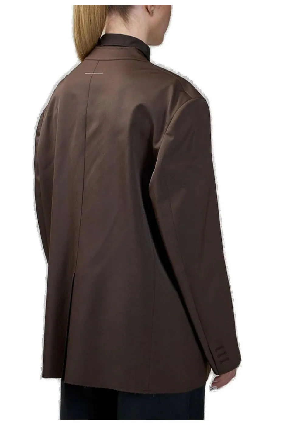 Raw-Cut Single Breasted Blazer