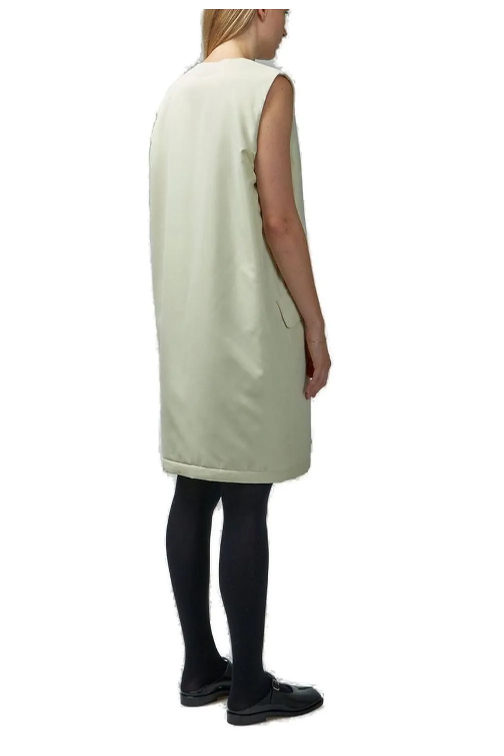 V-Neck Sleeveless Midi Dress