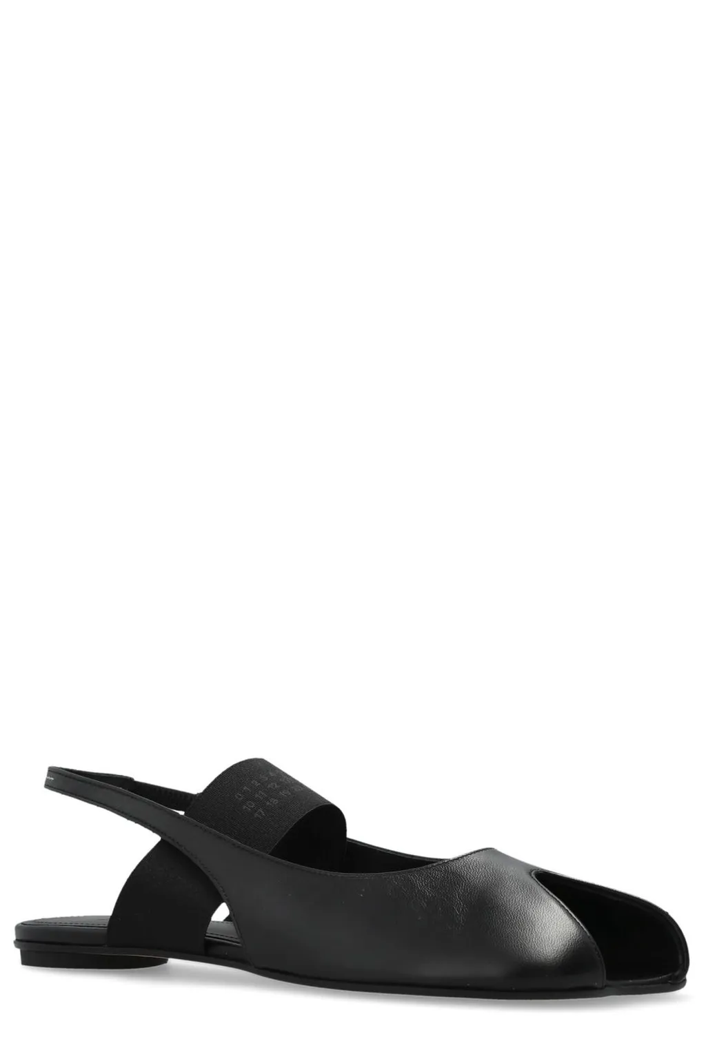 Logo Detailed Open-Toe Slingback Sandals