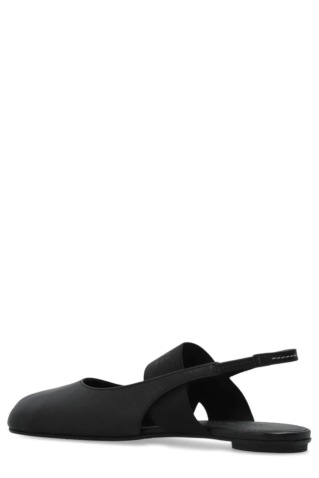 Logo Detailed Open-Toe Slingback Sandals