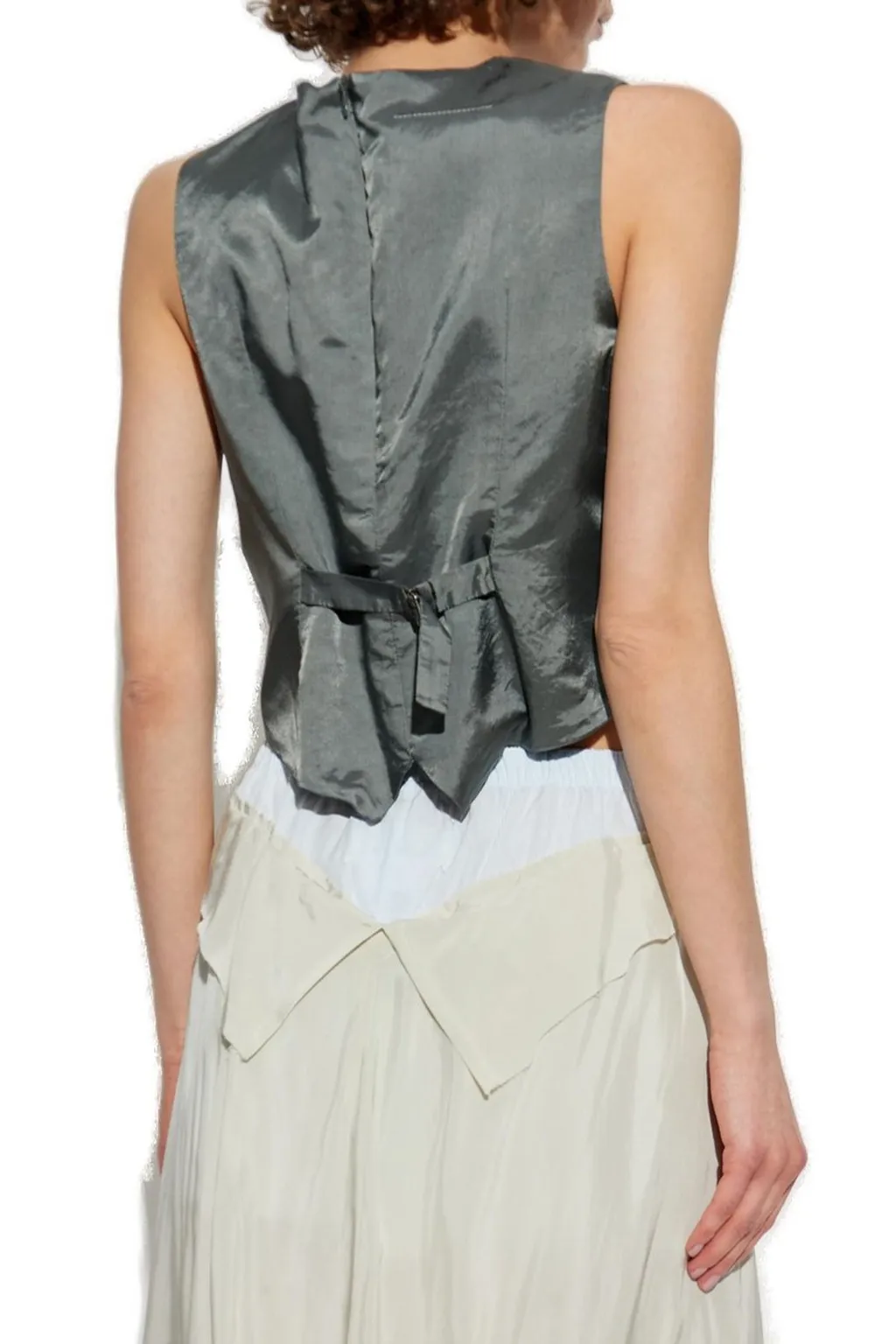 Satin Strapped Waistcoat