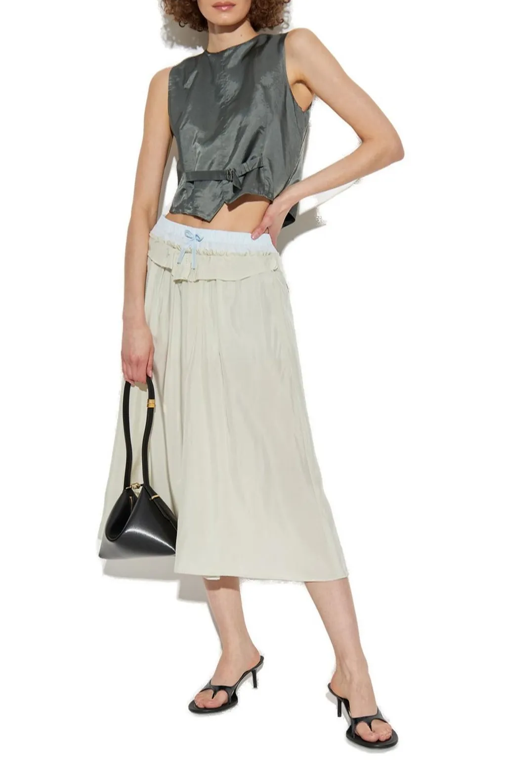 Satin Strapped Waistcoat