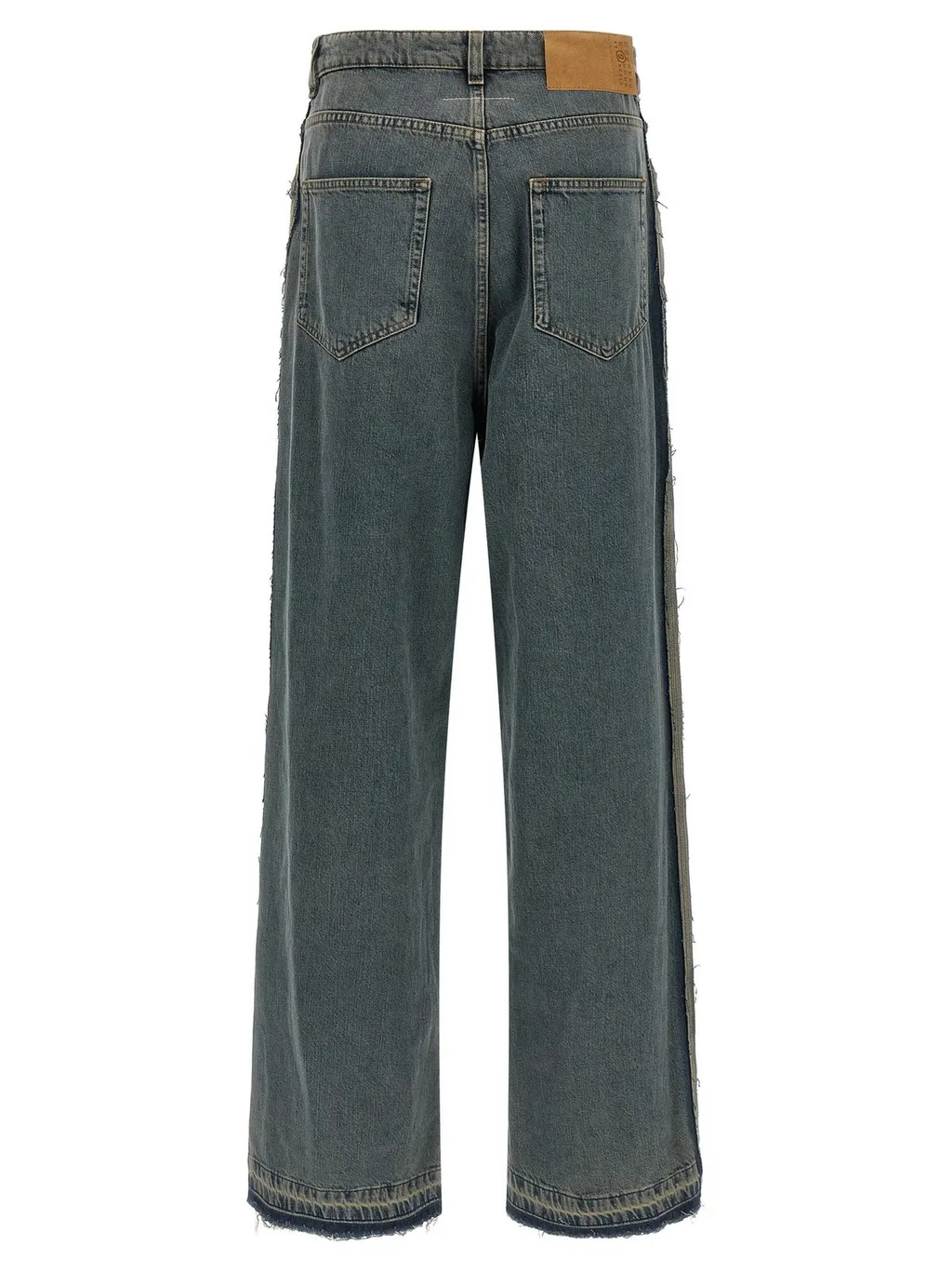 Wide-Leg Panel Jeans