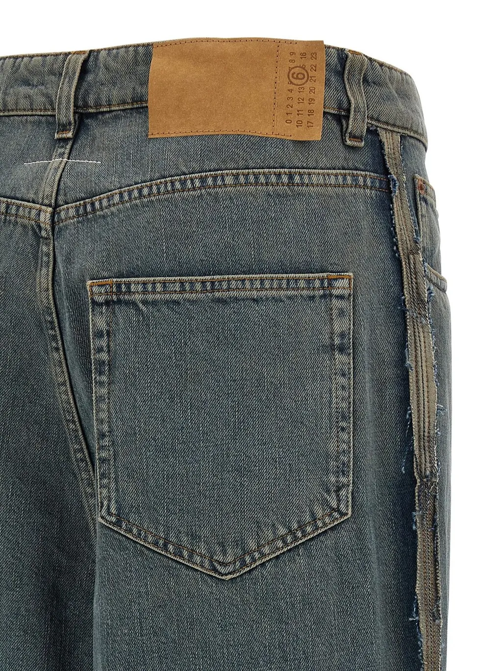 Wide-Leg Panel Jeans
