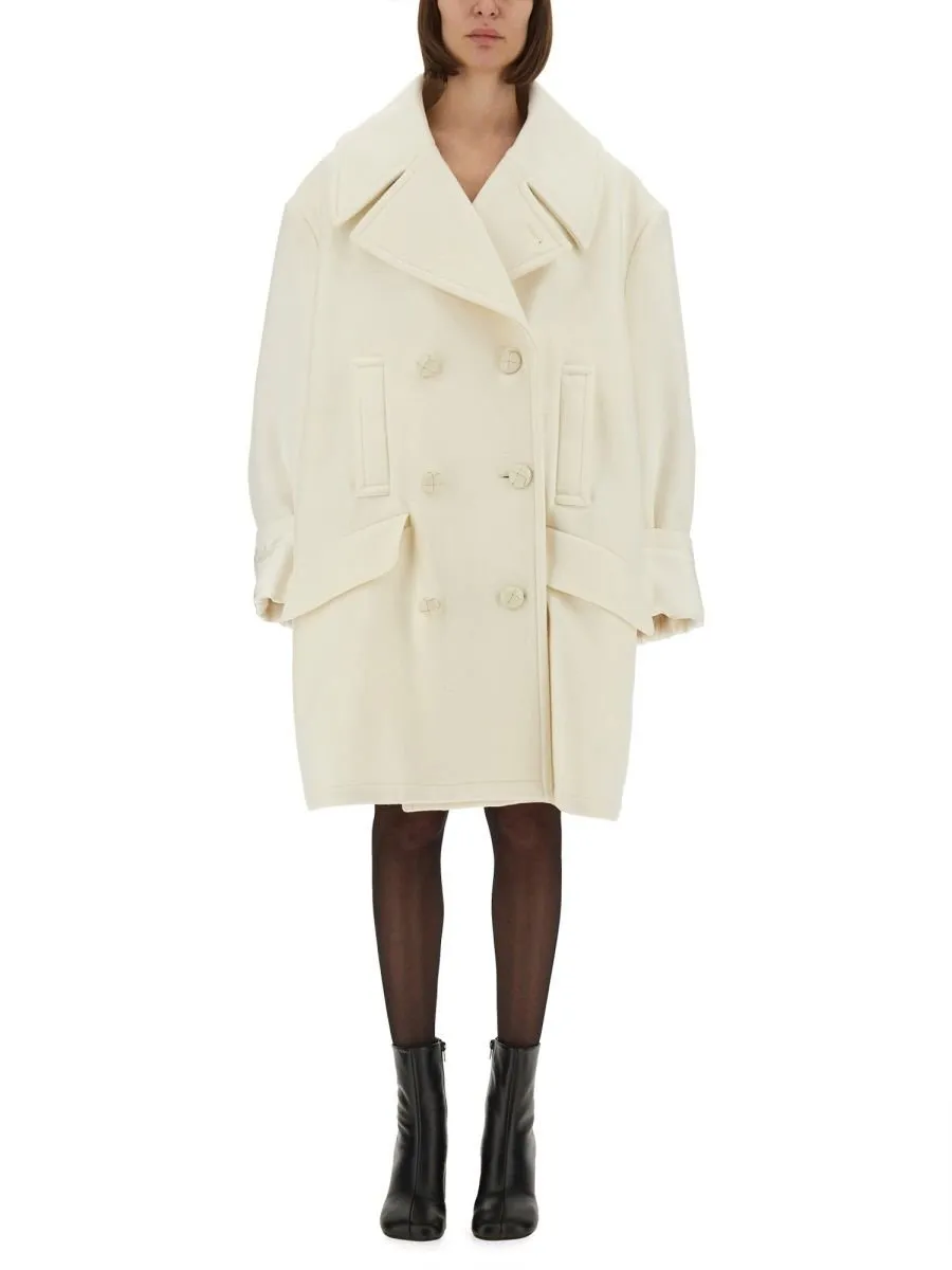 Double-Breasted Oversized Coat