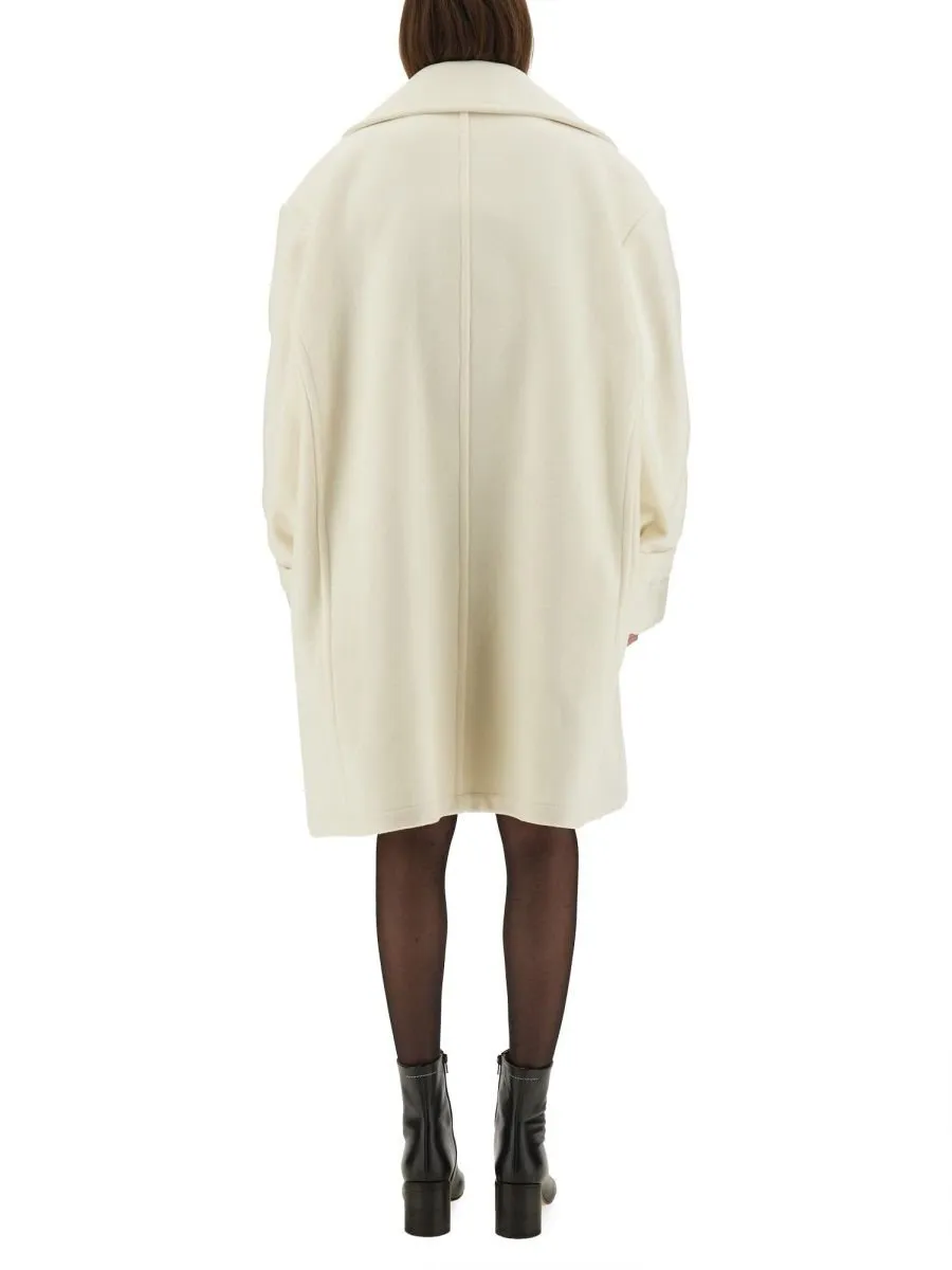 Double-Breasted Oversized Coat