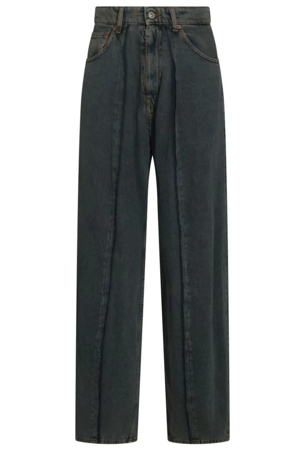 Logo Patch Wide-Leg Jeans