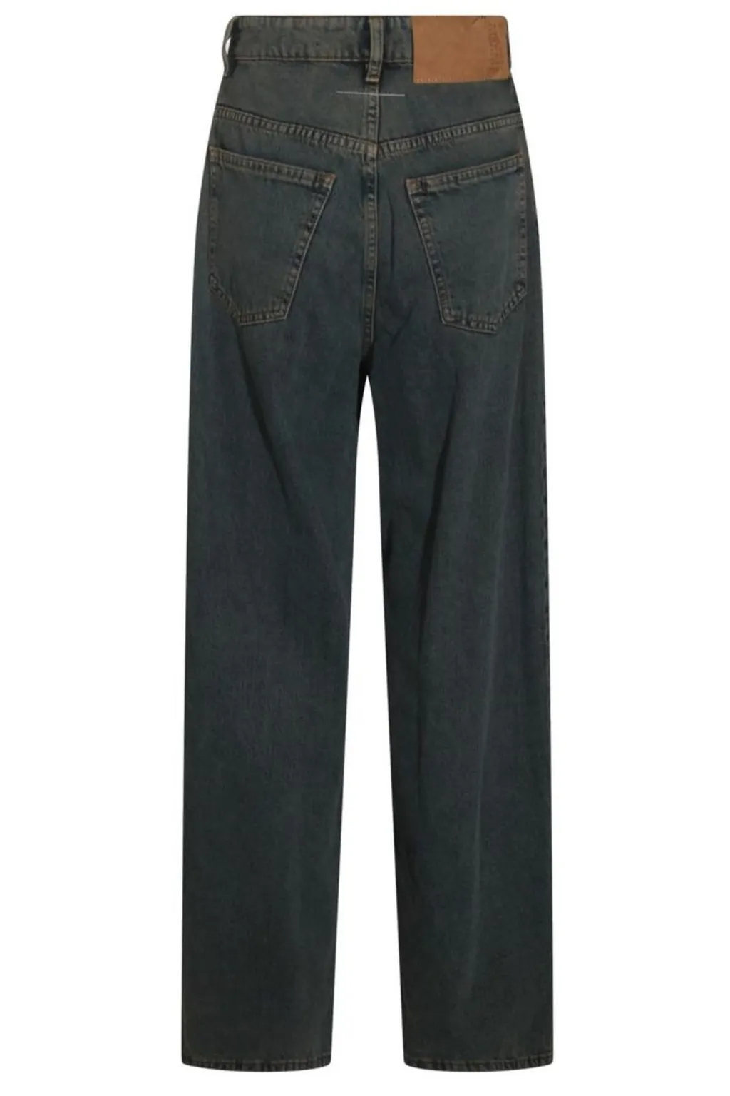 Logo Patch Wide-Leg Jeans