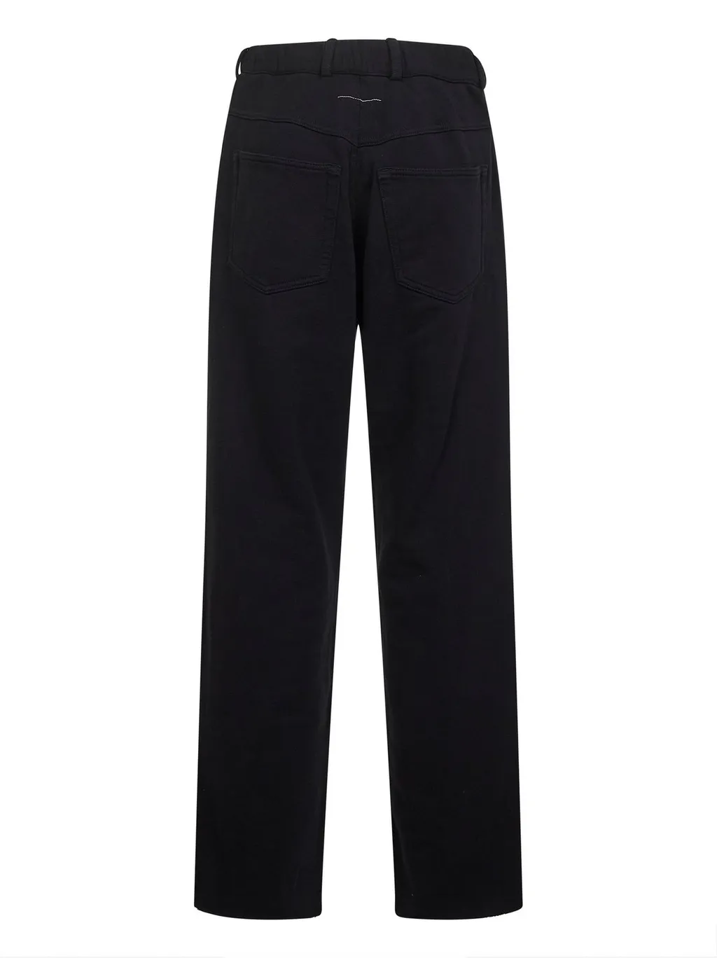 Raw-Cut Frayed Wide-Leg Trousers