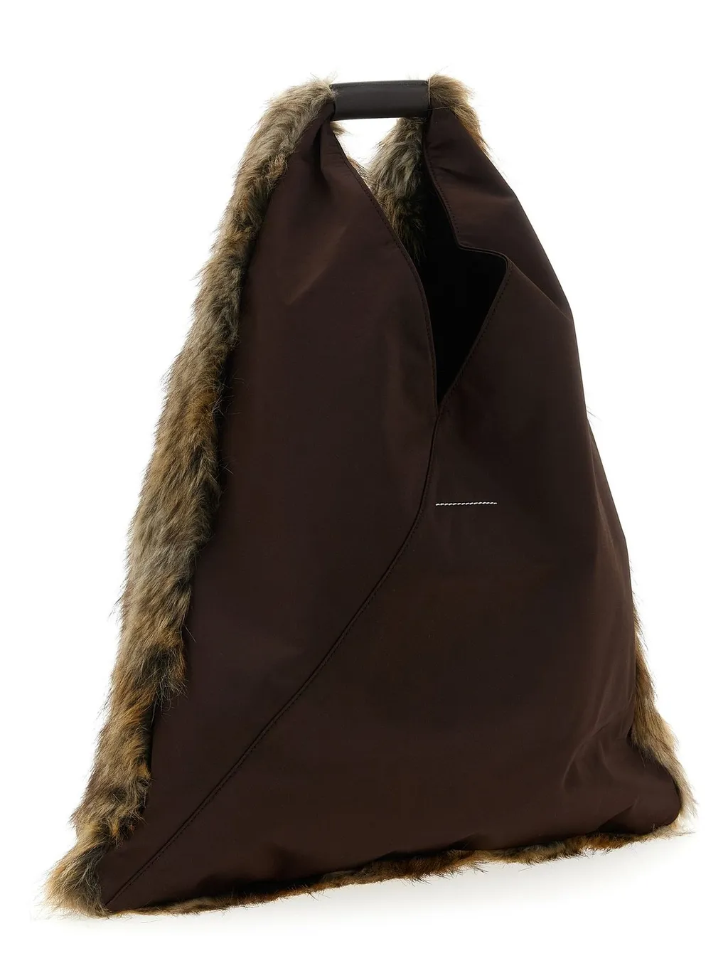 Fur-Effect Classic Japanese Shoulder Bag