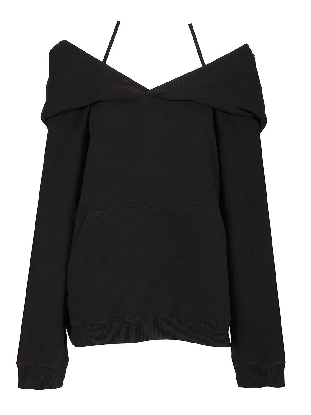 Off-Shoulder Long Sleeved Sweatshirt