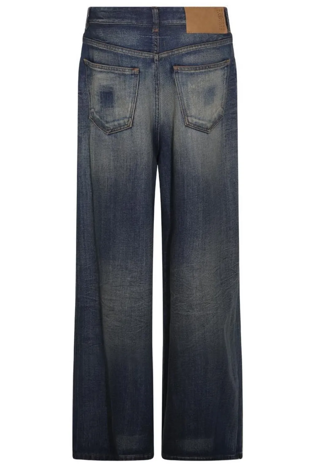 Drawstring Wide-Leg Jeans