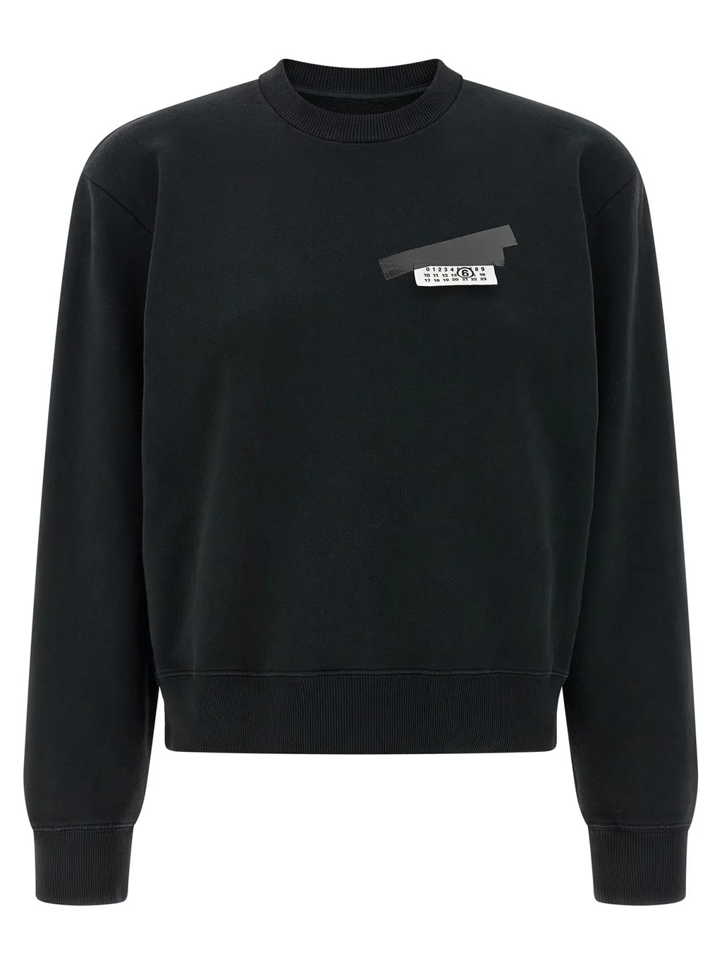 Numeric Signature Label Crewneck Sweatshirt