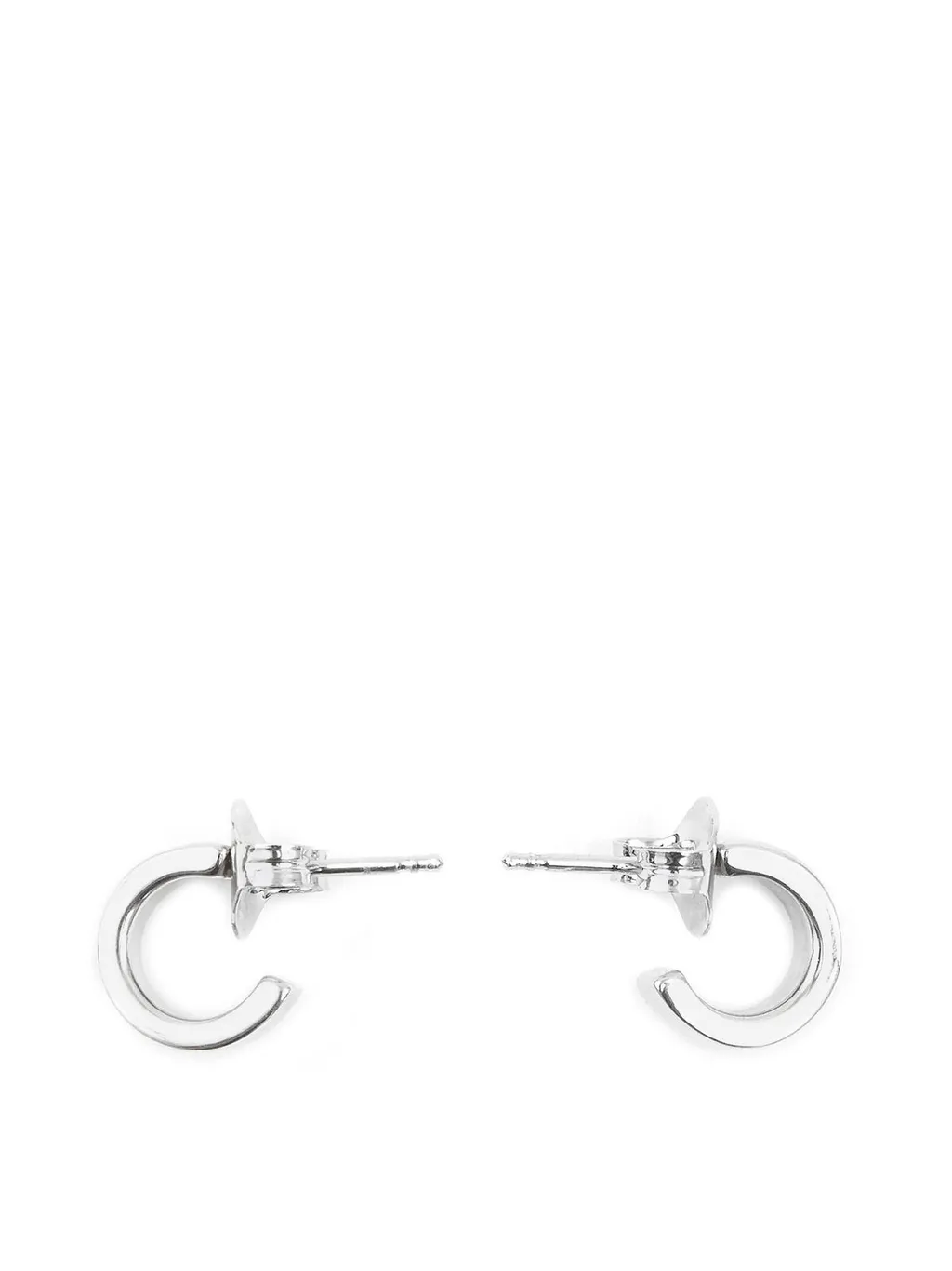 Numeric Engraved Hoop Earrings