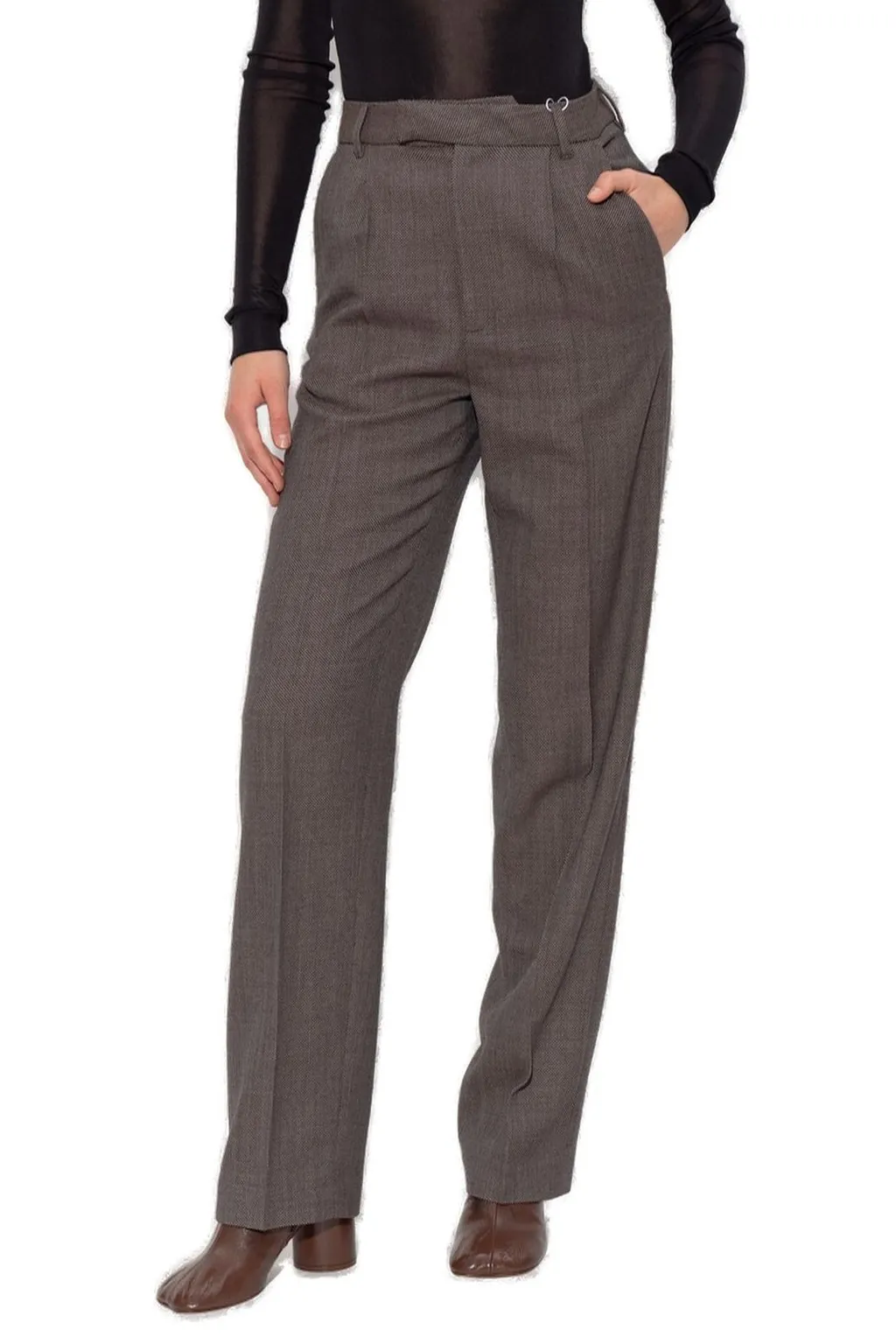 Light Tweed Tailored Trousers