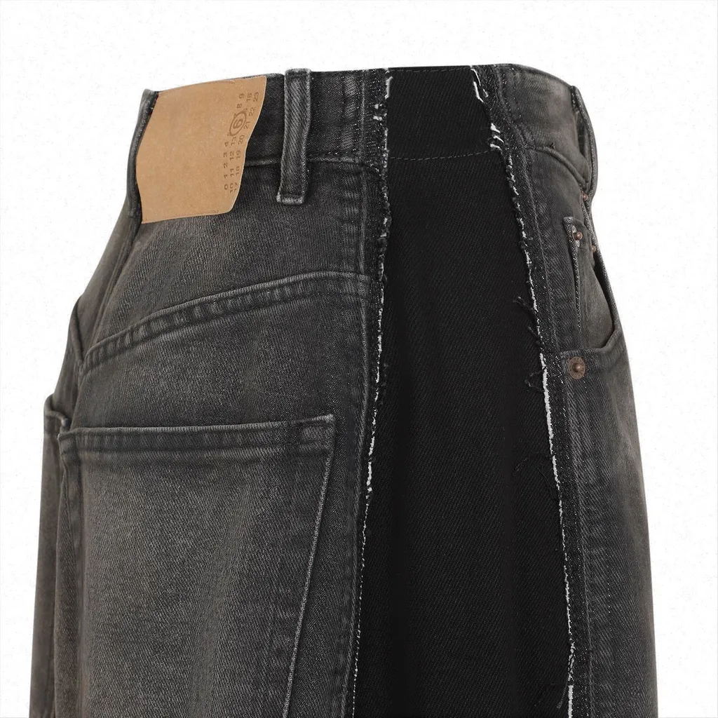 Logo Patch Wide-Leg Jeans