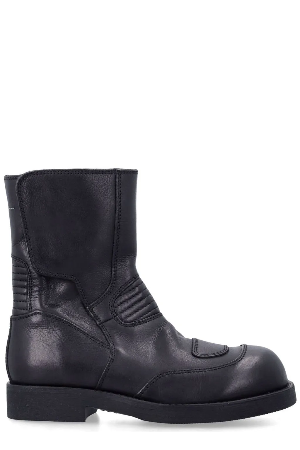 Round Toe Biker Boots