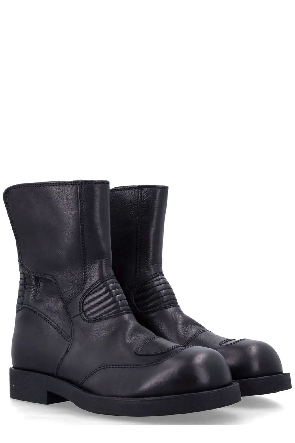 Round Toe Biker Boots