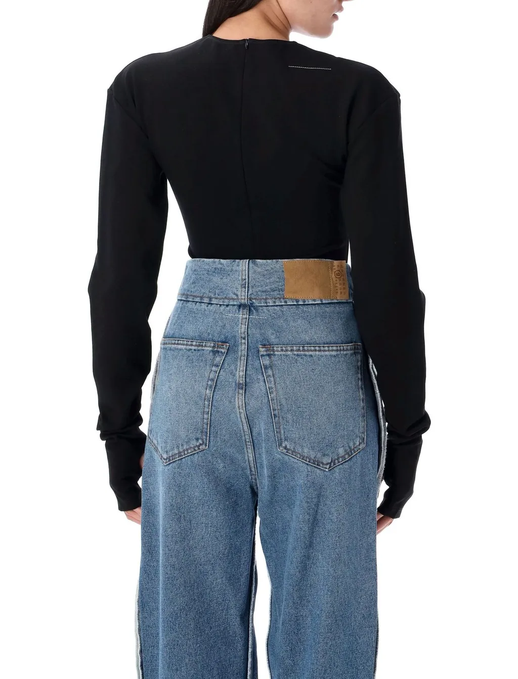 Long-Sleeved Crewneck Bodysuit