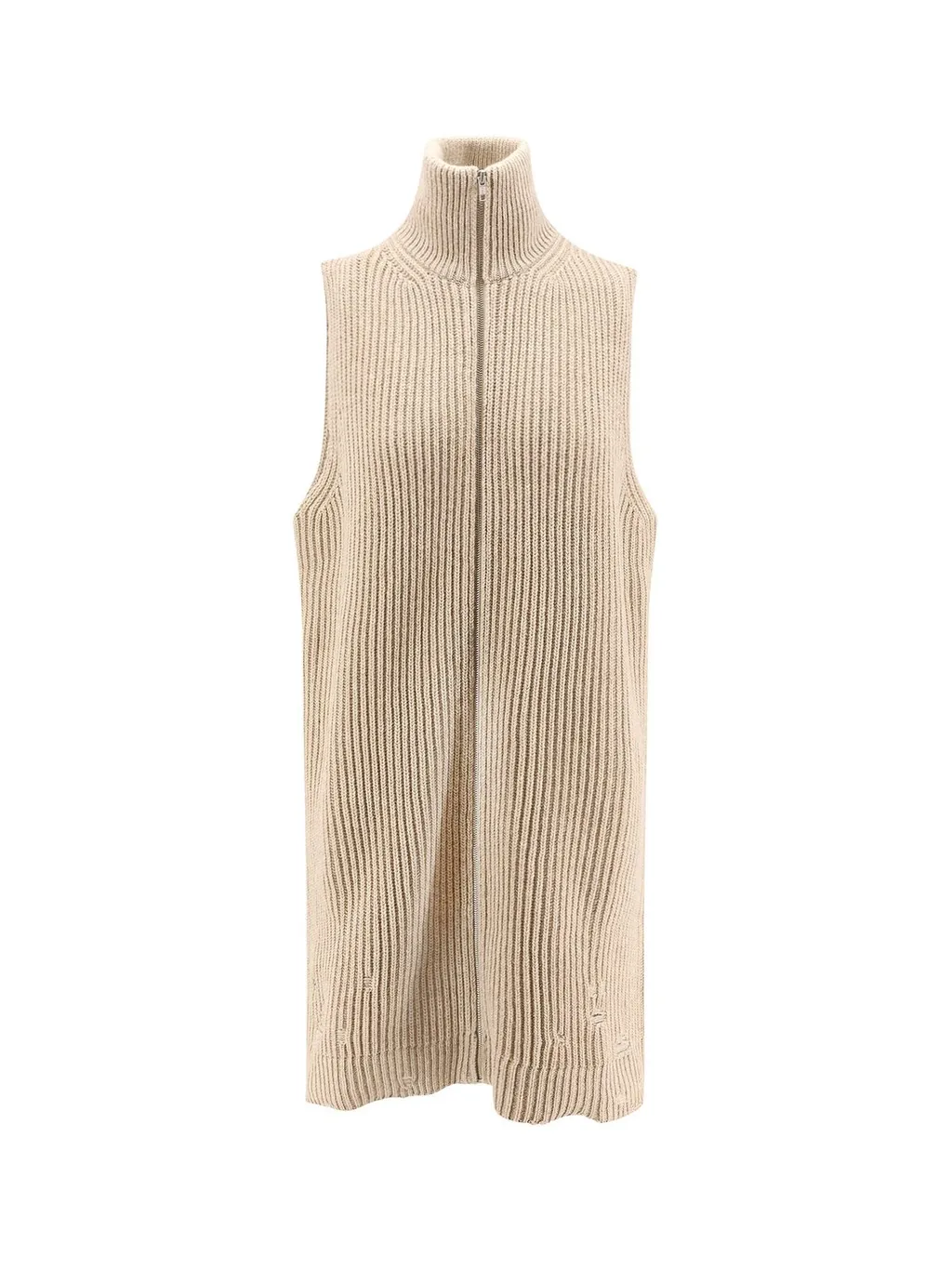 Sleeveless Knitted Cardigan