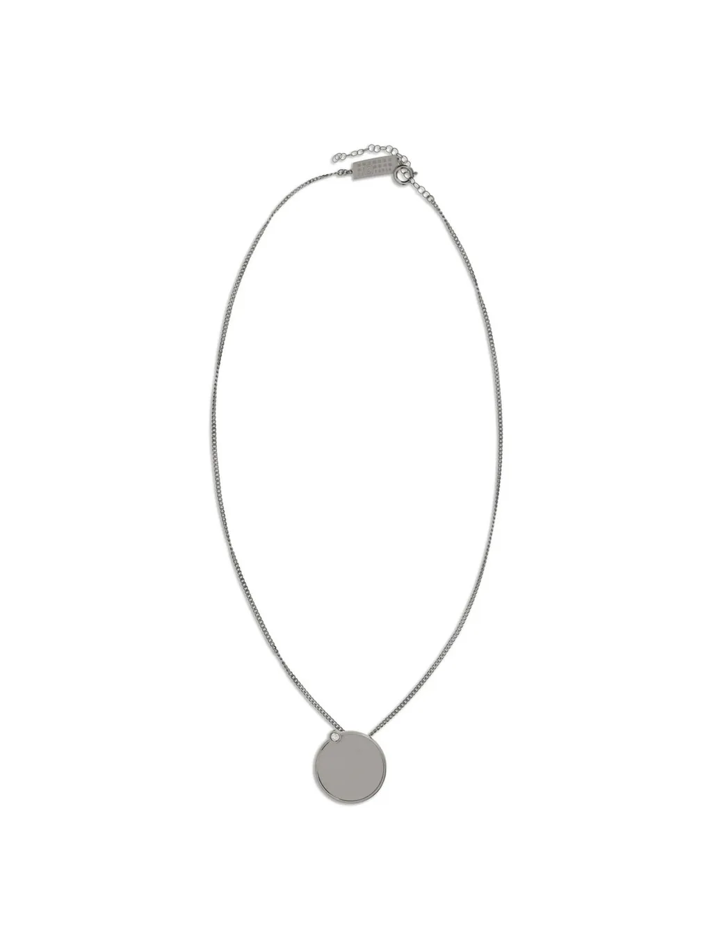 Embellished Mirror-Pendant Necklace