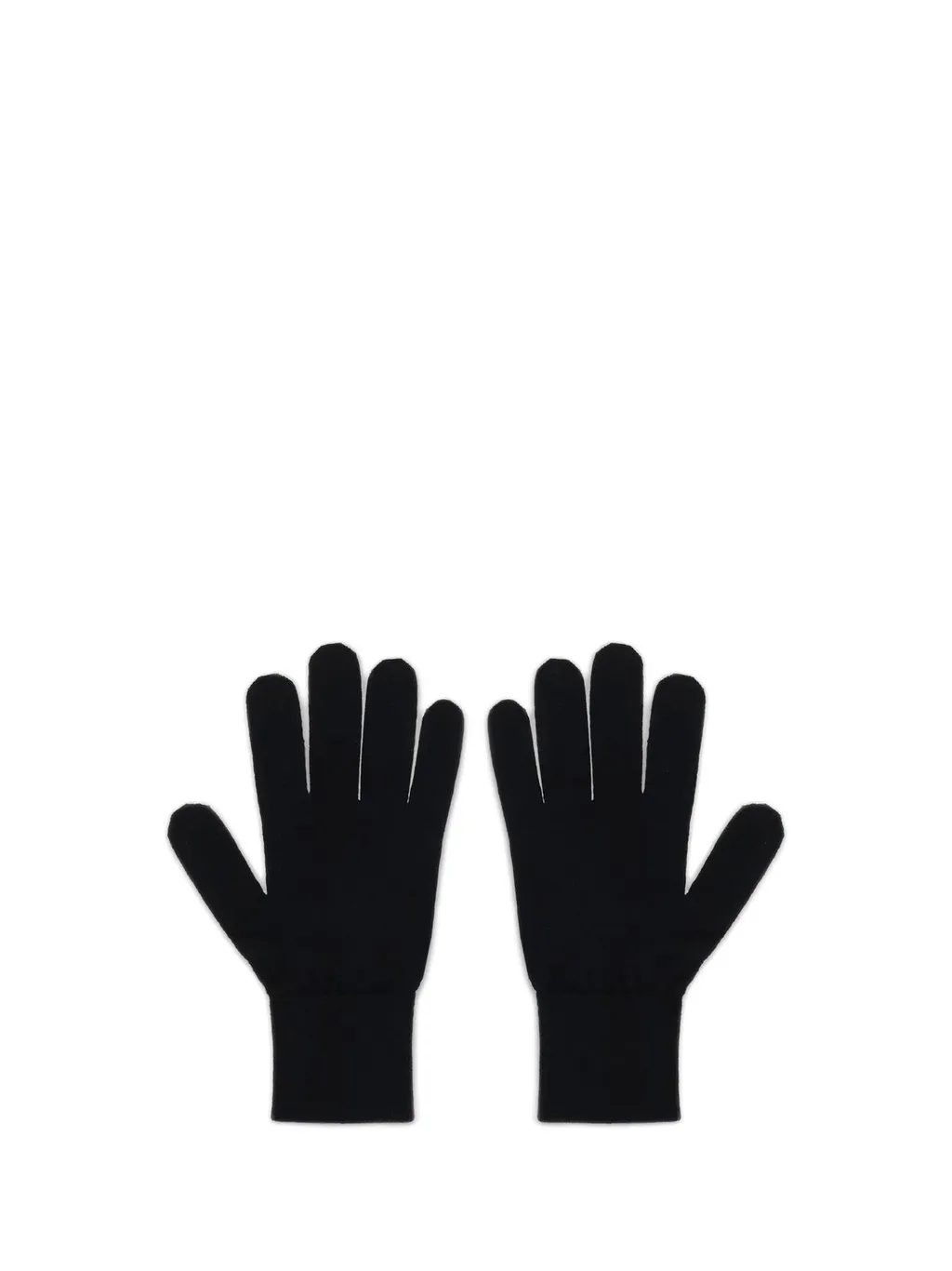 Numbers-Motif Knitted Gloves