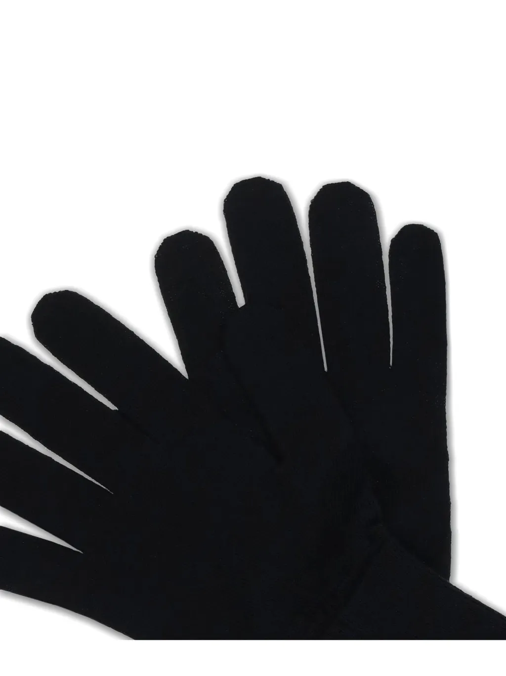Numbers-Motif Knitted Gloves