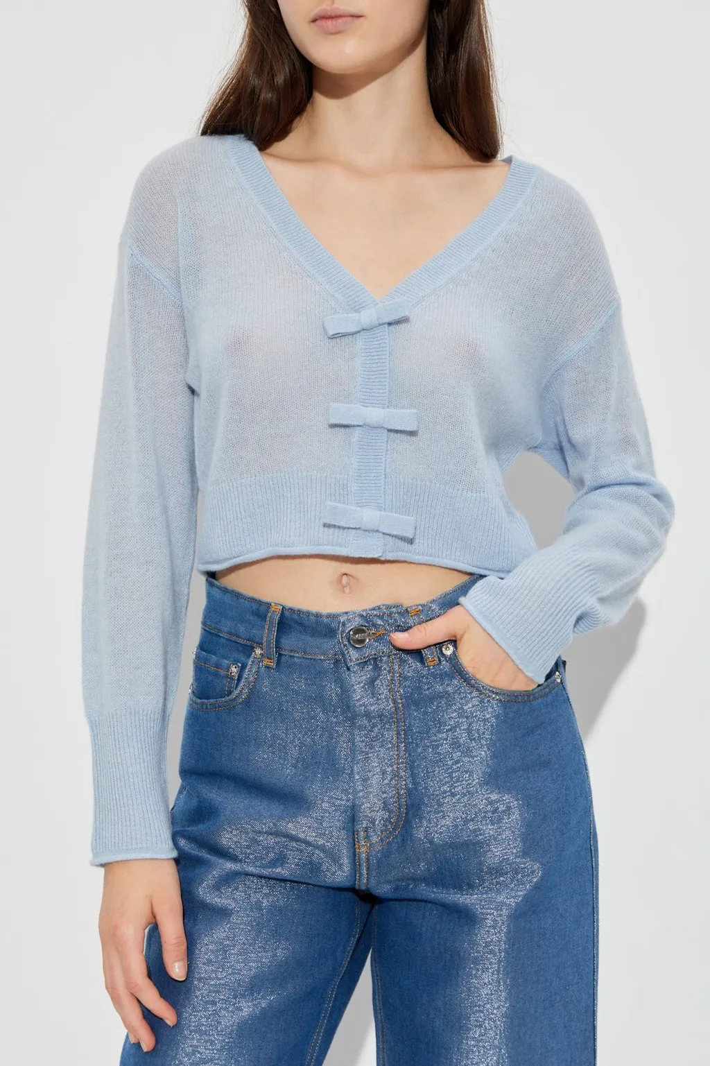 Luisella Bow-Detail Cardigan