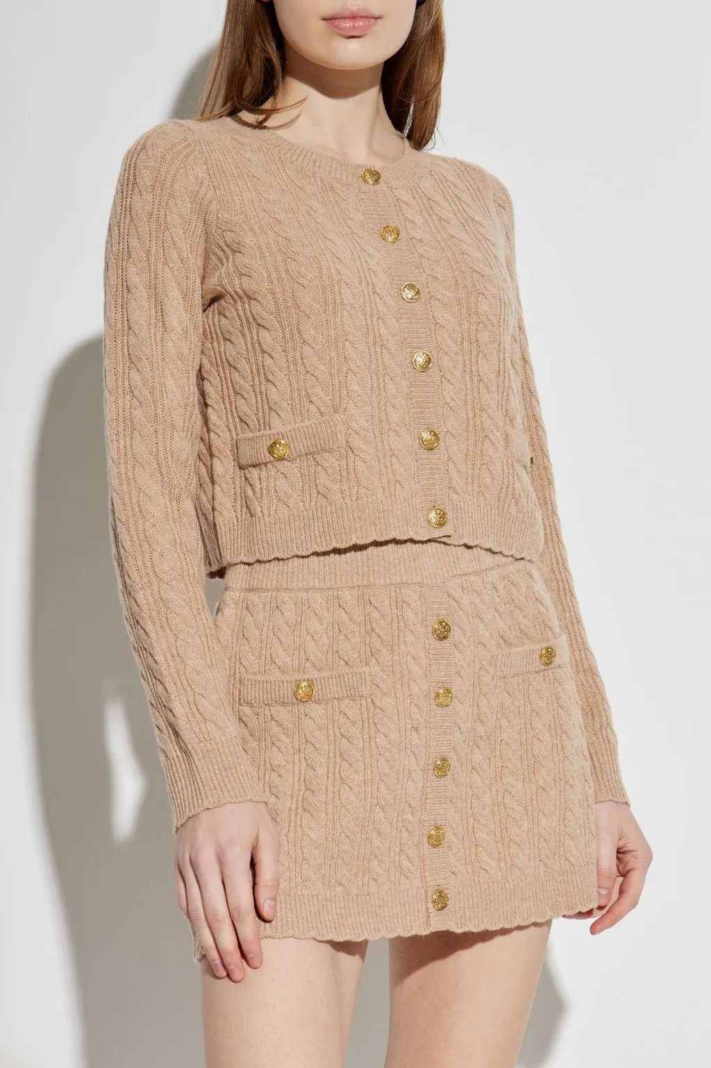 Eugenie Cable-Knit Cardigan