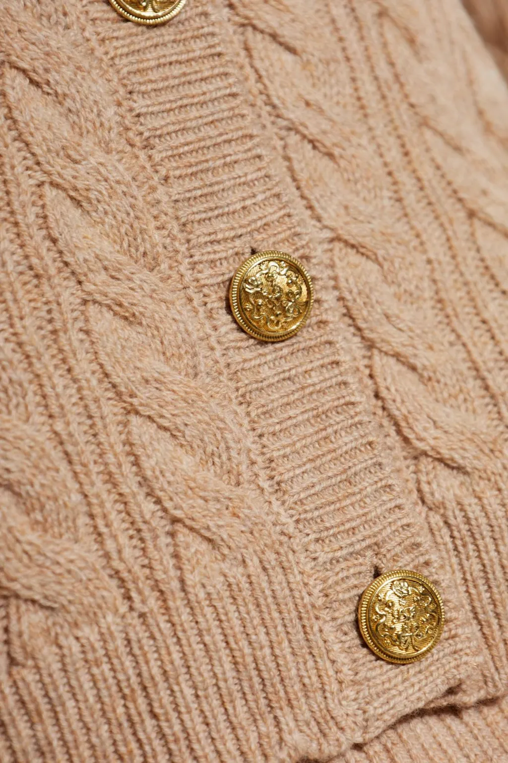 Eugenie Cable-Knit Cardigan