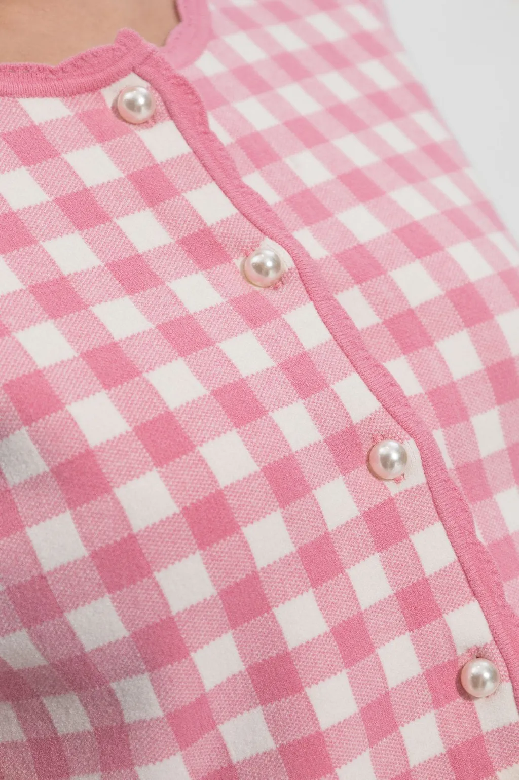 Bridgette Gingham Cardigan